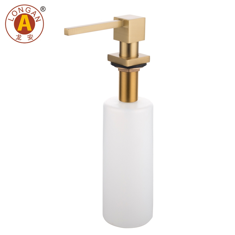 T08 Material de latón de fábrica Dispensador de jabón de fregadero de cocina 