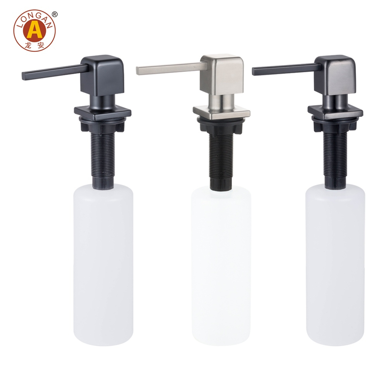F54 304 Dispensador de jabón de fregadero de acero inoxidable para cocina 