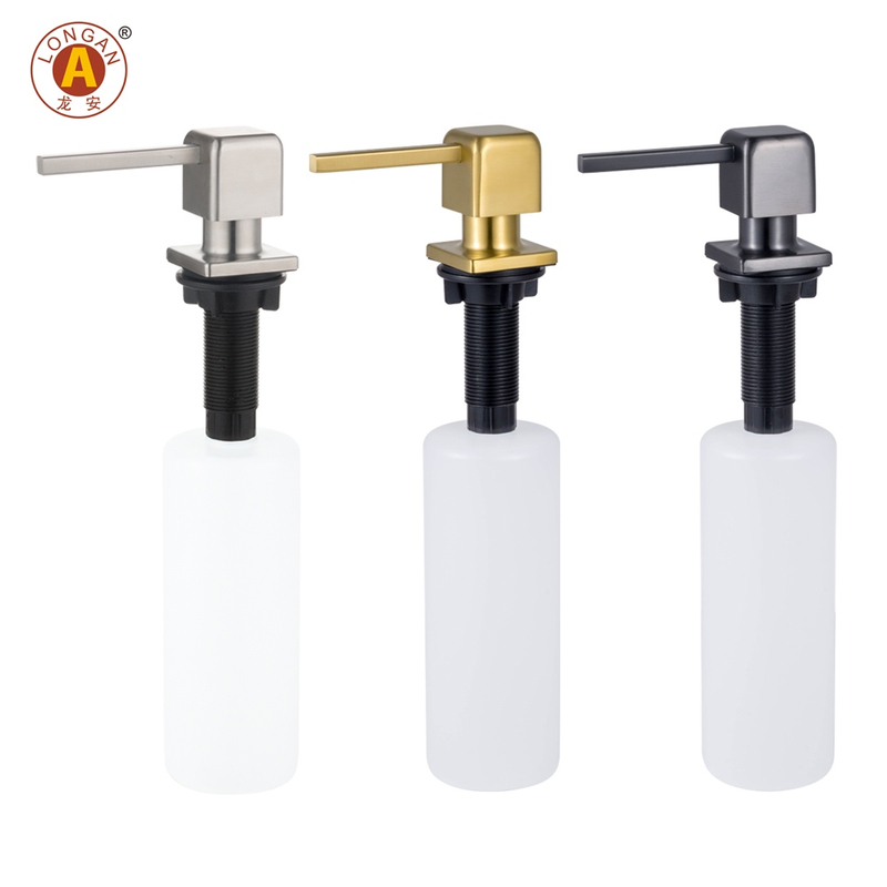 F54 304 Dispensador de jabón de fregadero de acero inoxidable para cocina 