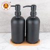 LA57 500 ml de botella Boston con bombas de acero inoxidable