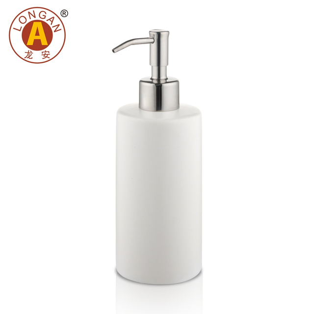 TC03 Dispensador de jabón líquido de jabón de jabón de cerámica blanco y negro moderno