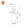 T08 Material de latón de fábrica Dispensador de jabón de fregadero de cocina 