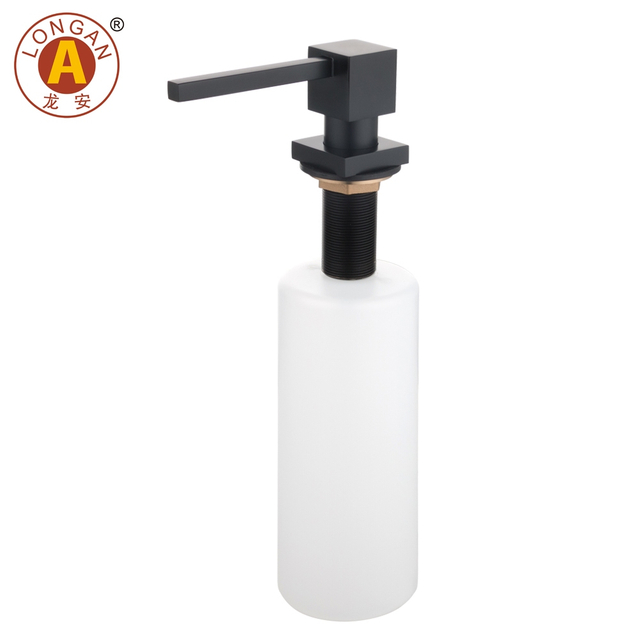 T08 Material de latón de fábrica Dispensador de jabón de fregadero de cocina 