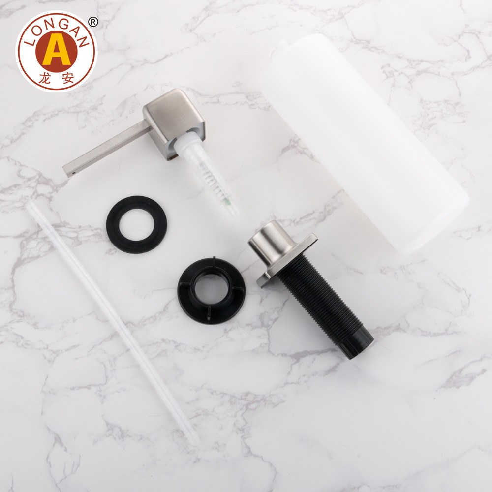 F54 304 Dispensador de jabón de fregadero de acero inoxidable para cocina 