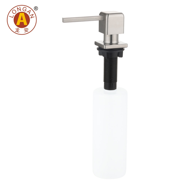 F54 304 Dispensador de jabón de fregadero de acero inoxidable para cocina 