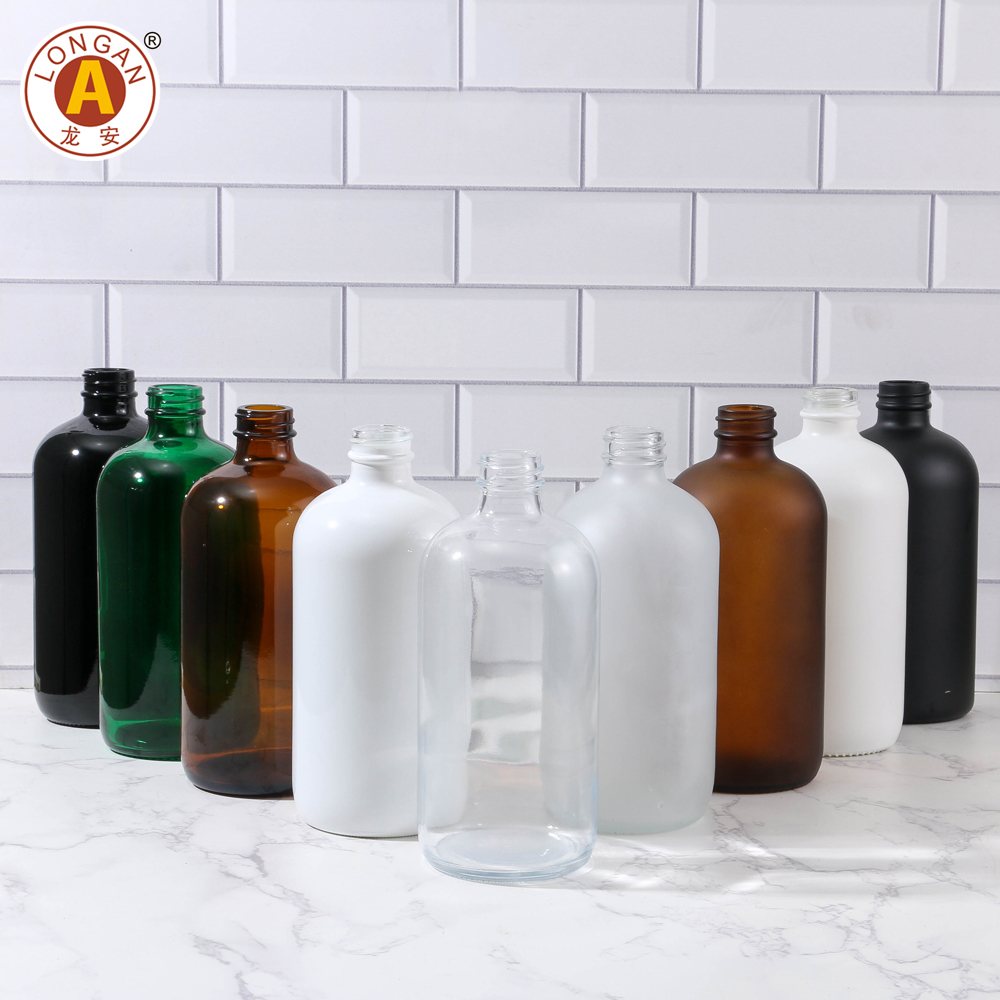 LA57 500 ml de botella Boston con bombas de acero inoxidable