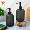 LA08 Dispensador de jabón de vidrio de 300 ml con bomba de acero inoxidable - elegante y duradero